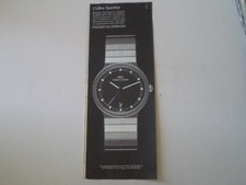 advertising Pubblicità 1987 OROLOGIO IWC PORSCHE DESIGN L'ULTRA SPORTIVO