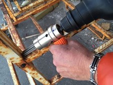 scrostatore a 12 aghi modello Wink tools, colore arancione