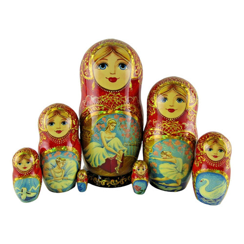 Nesting dolls 7 pezzi - dolls, 8,5"
