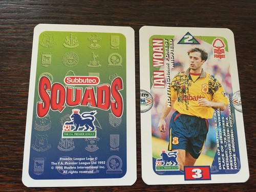 Subbuteo squads 1996 trading - subbuteo,