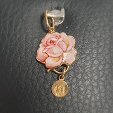 Ciondolo fiore ROSA oro 18 kt