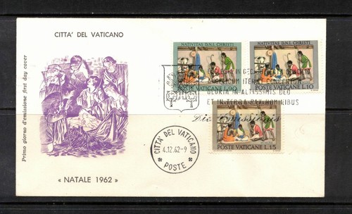Vaticano 1962 fdc natale - 1962,