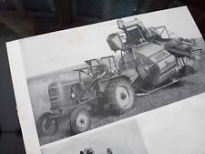 PUBBLICITÀ CLAAS SUPER 50 MACCHINE AGRICOLE DA RIVISTA Anni "50
