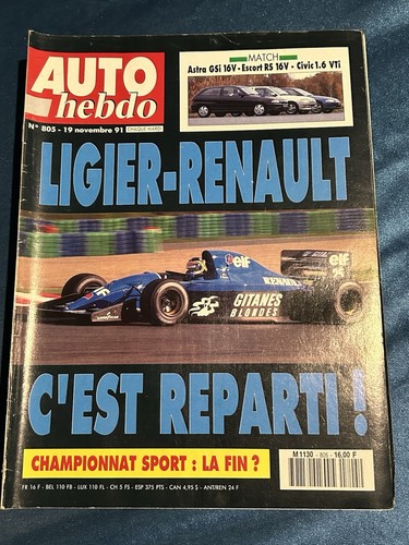 Auto hebdo autohebdo 805 - hebdo,