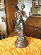 ANTICA STATUINA ALTA IN FARRO