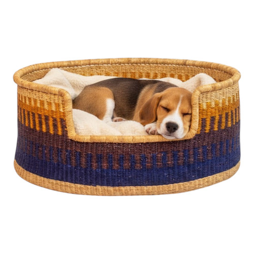 Cuccia per cani tessuto mano - per,