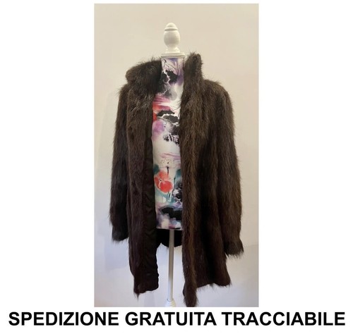 Vera pelliccia vintage marrone - vintage,