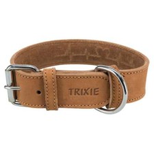 Collare in cuoio alto per cani grandi morbido resistente Trixie Rustic pelle
