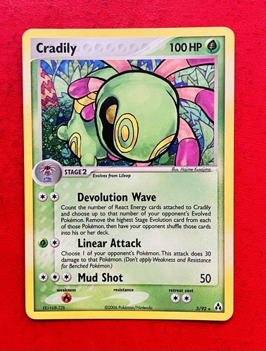 Lotto carte pokemon cradily - lotto,