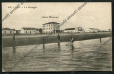 RIMINI BELLARIA IGEA MARINA 73 HOTEL ALBERGO MIRAMARE - SPIAGGIA Cartolina 