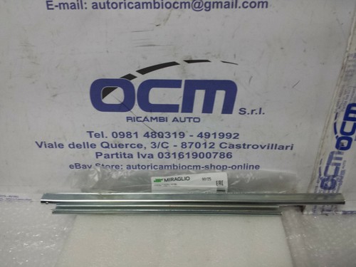 Canalino guida vetro - vetro, scendente