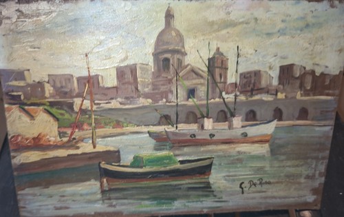 Dipinto olio masonite - ad, su