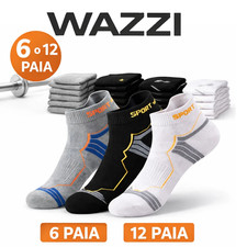  6/12 Paia Calzini Uomo Corti