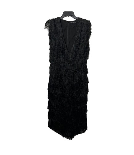 Abito alice nero con frange - abito,