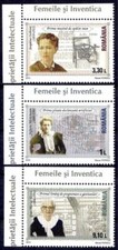 Romania 2013 Donne Invenzioni Premio Nobel Lavastoviglie/Pioggia Artificiale/Informatica
