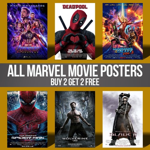 Poster all marvel movie series - movie,