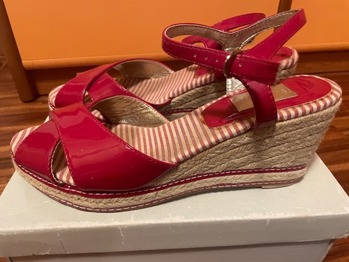 Bata sandali zeppa rosso con - bata,