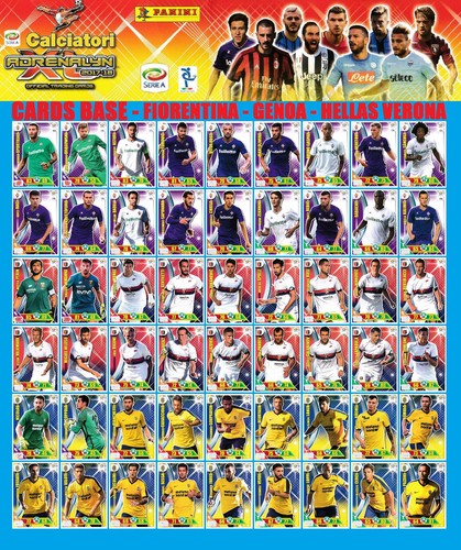 Adrenalyn panini 2017 18 - adrenalyn, 2017-18
