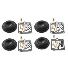 4Set Kit Riparazione Carburatore Ricostruzione Membrana per Yamaha XJ750 MAXIM XJ 750 1985