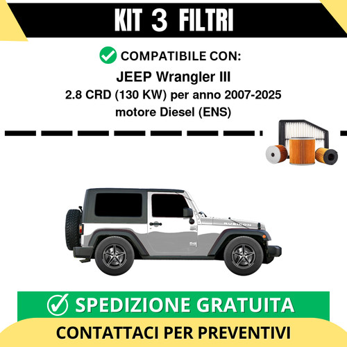 Kit filtri tagliando per - 3,