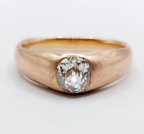 Anello giunco antico oro - , rosa