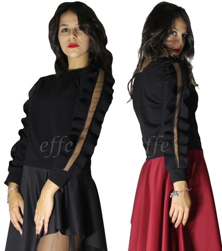 Maglia donna chiffon manica - maglia,