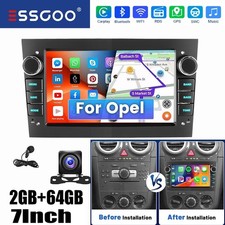 Per Opel Corsa C/D Zafira B Astra G H Android15 Carplay Autoradio GPS NAVI + Cam