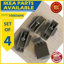 10005644 x 4 IKEA PAX Armadio Guida/Staffa per Binario in Plastica per Porta Scorrevole