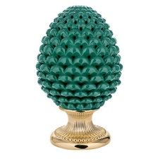 Bongelli Preziosi Pigna siciliana decorata a mano portafortuna grande  Marmorino