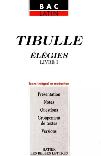 élégies premier livre - Élégies,