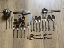 Posate e Utensili da Cucina Antichi - alcuni placcati Argento, altri Acciaio