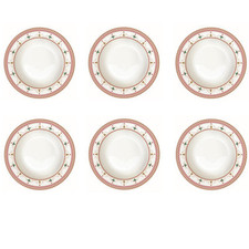 Set 6 piatti zuppiera SCHIACCIANOCI schiaccianoci colorati D. Porcellana 22 cm EASY LIFE