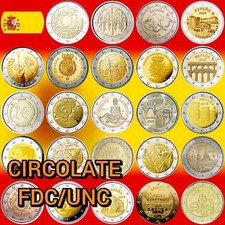 2 Euro Commemorativi SPAGNA 2005 2009 2010 2011 2018 2020 2021 2022 2023 2024 25