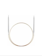 Addi ferri da maglia fissi circolari in metallo - 20-150 cm - tutte le misure e lunghezze