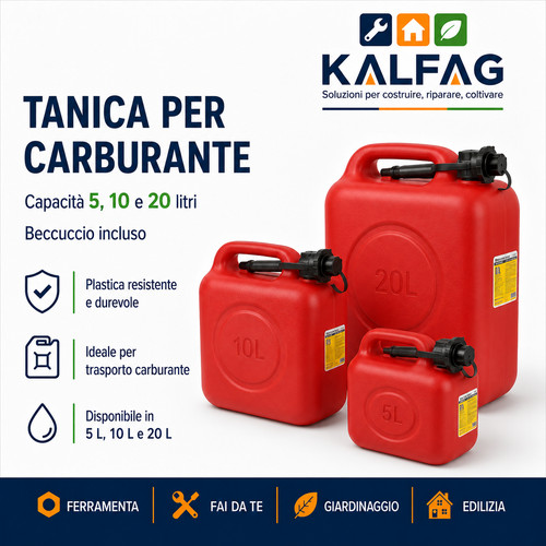 Tanica per benzina - benzina, omologata