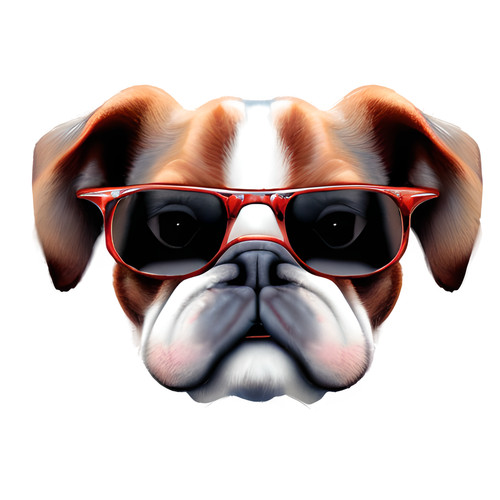 Adesivi auto bulldog - auto, inglese