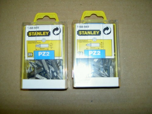Stanley pz2 bits qty - pz2, nuovo