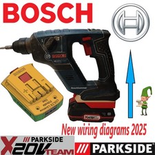 Adattatore da batteria Parkside X20-li TEAM a utensili Bosch GSB 18-li