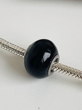 Charm Morellato In Vetro Di Murano Nero Linea Drop