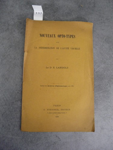 Nouveaux opto types - nouveaux, acuité