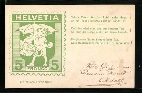 Litografia francobollo
