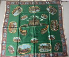 Italy Souvenir Scarf Green 31"