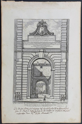 Stampa antica portone - , s