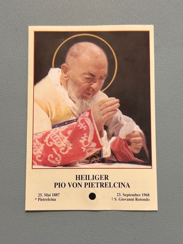Santino reliquia padre pio - padre, da