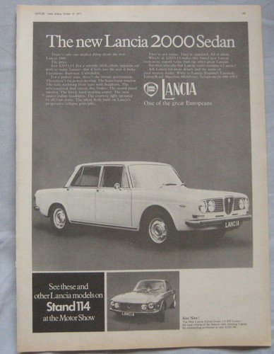 1971 lancia 2000 sedan - 1971,