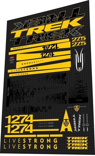 Set decalcomanie livestrong - set,