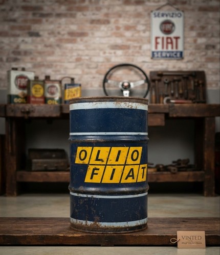 Fusto vintage olio - olio, fiat