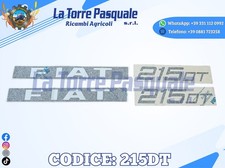 ADESIVI DECALCOMANIA TRATTORE FIAT 215DT