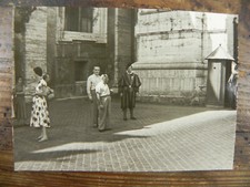 Foto D'epoca Guardia Svizzera Pontificia Vaticano Divisa Anni '50 Roma S. Pietro
