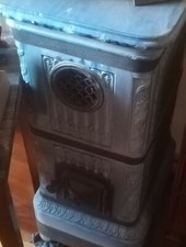 Stufa a legna smaltata vintage